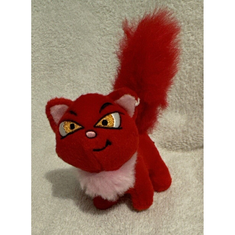 NEOPETS Wocky Red Cat Kitten 4" McDonalds 2004 Stuffed Animal Promo SANITIZED